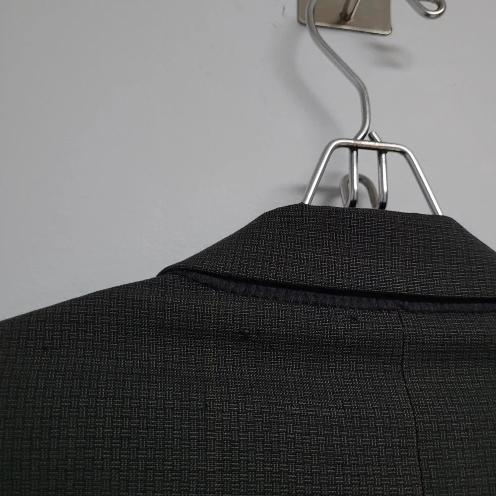 Men's double breasted blazer in black by portfolio  by Perry Ellis